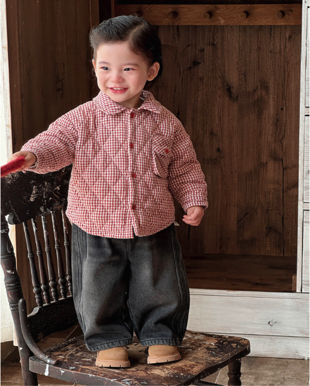 紅格夾棉襯衫(73-100)