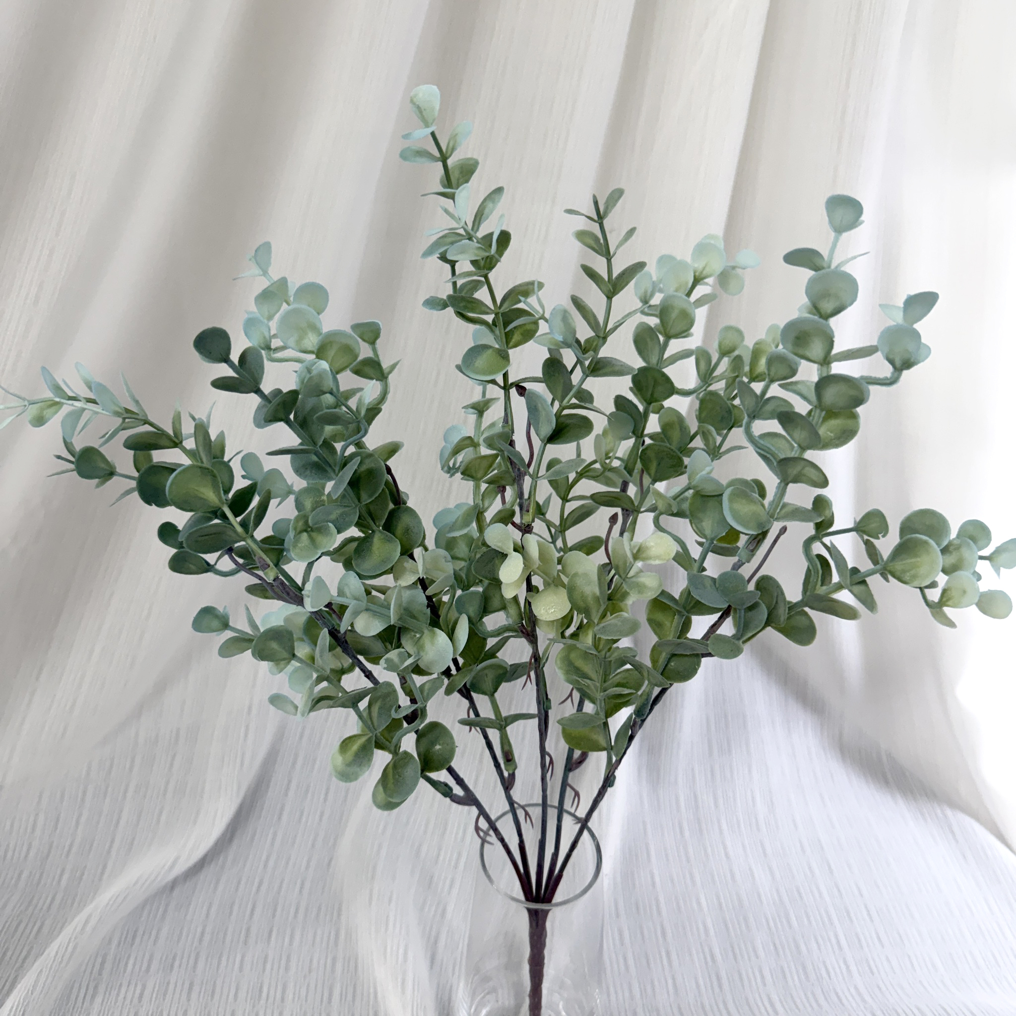 仿真軟膠迷你尤加利 【短枝】(銅錢葉)