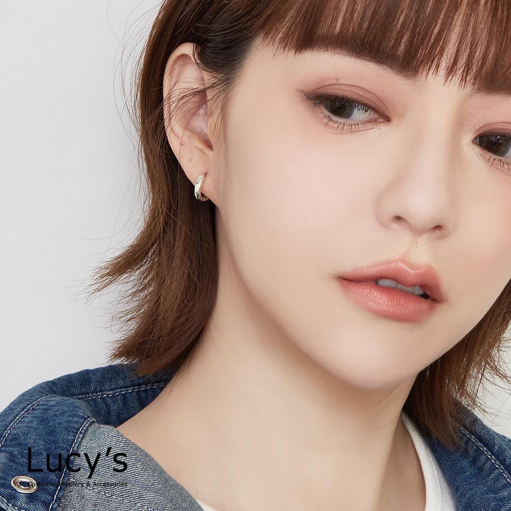 925純銀 簡約圈 易扣耳環 (119671)