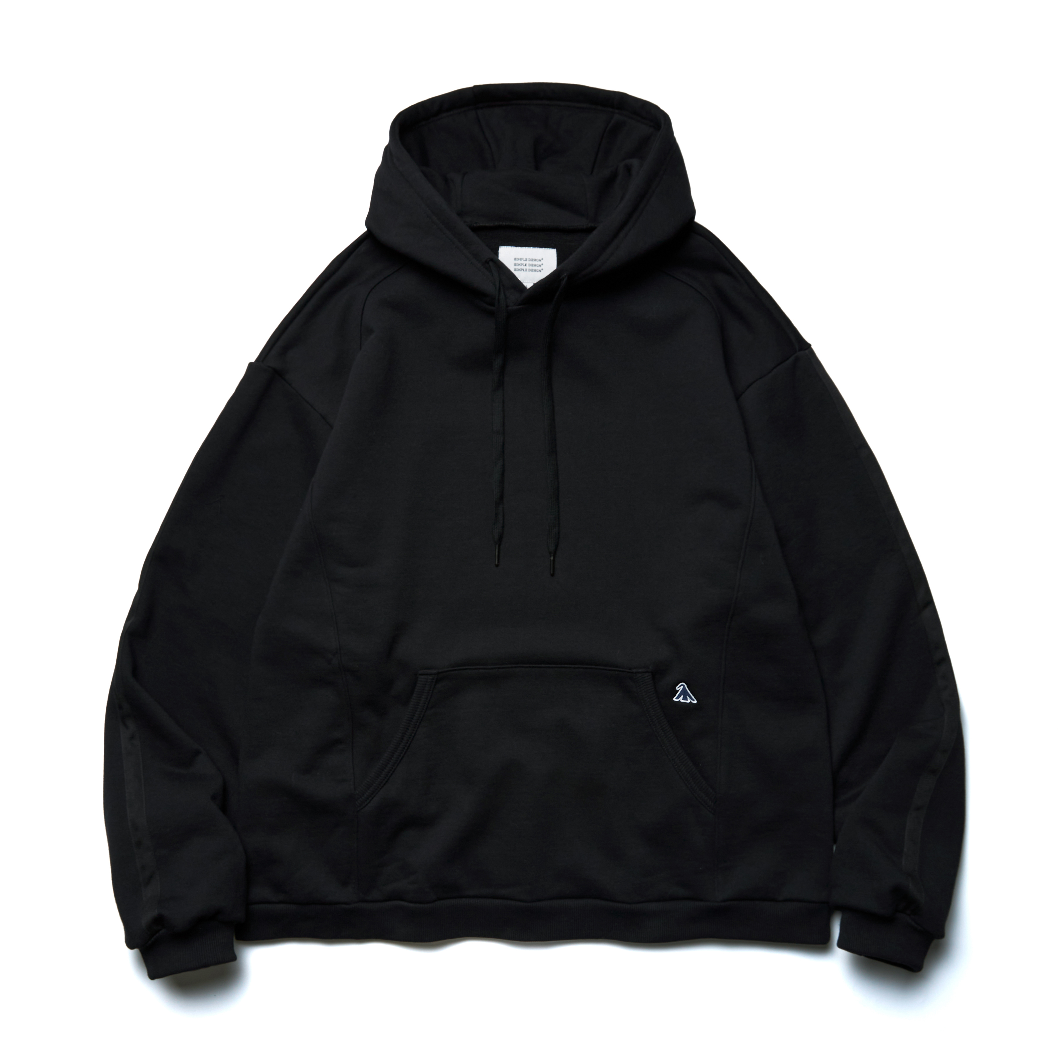 MELSIGN - Oversized Strap Hoodie -  Black