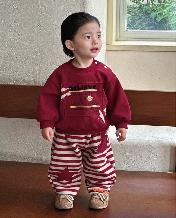 紅色星星加絨套裝(73-100)