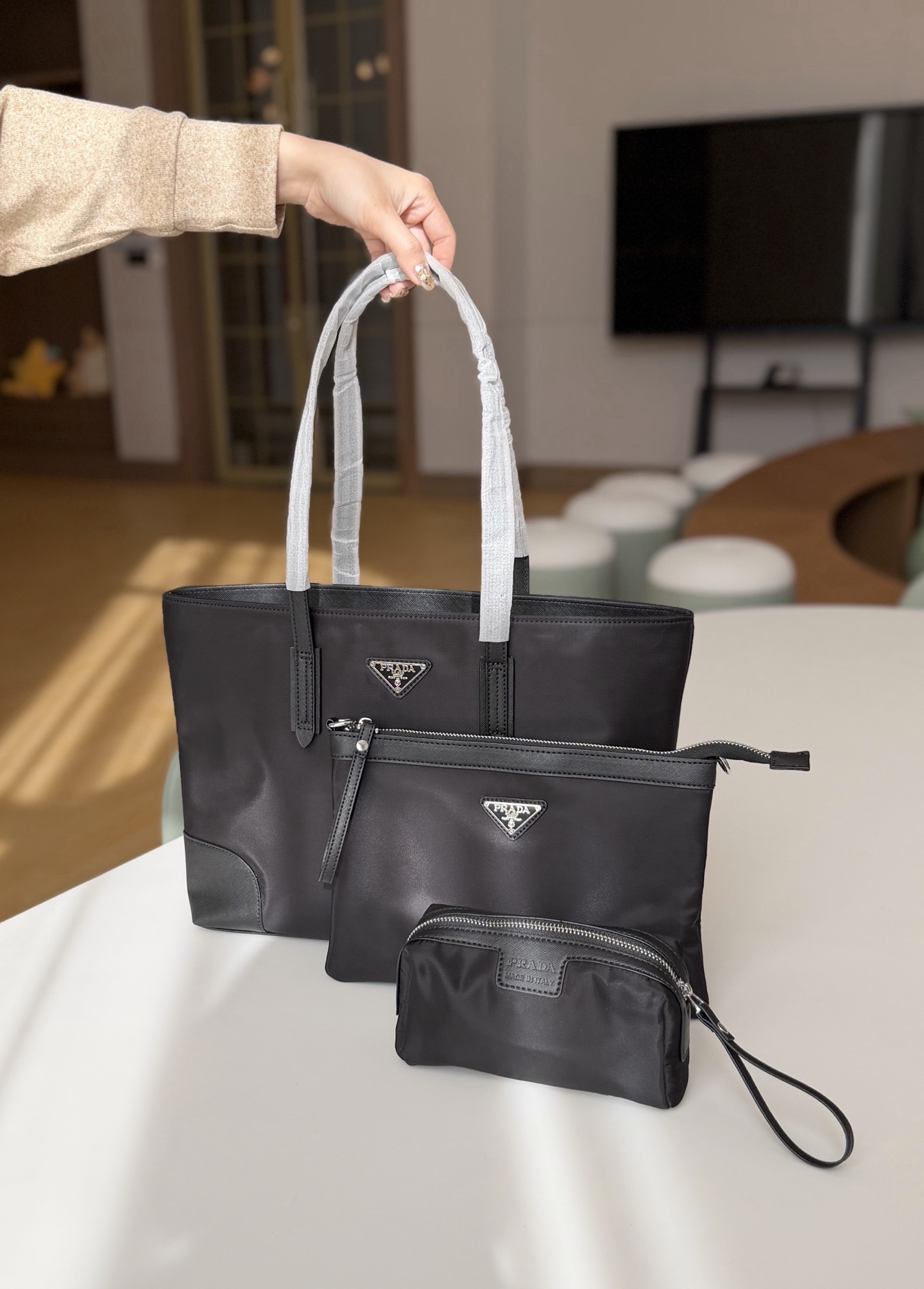 Prada beauty X’mas Tote set Vip 會員限定贈品三件套