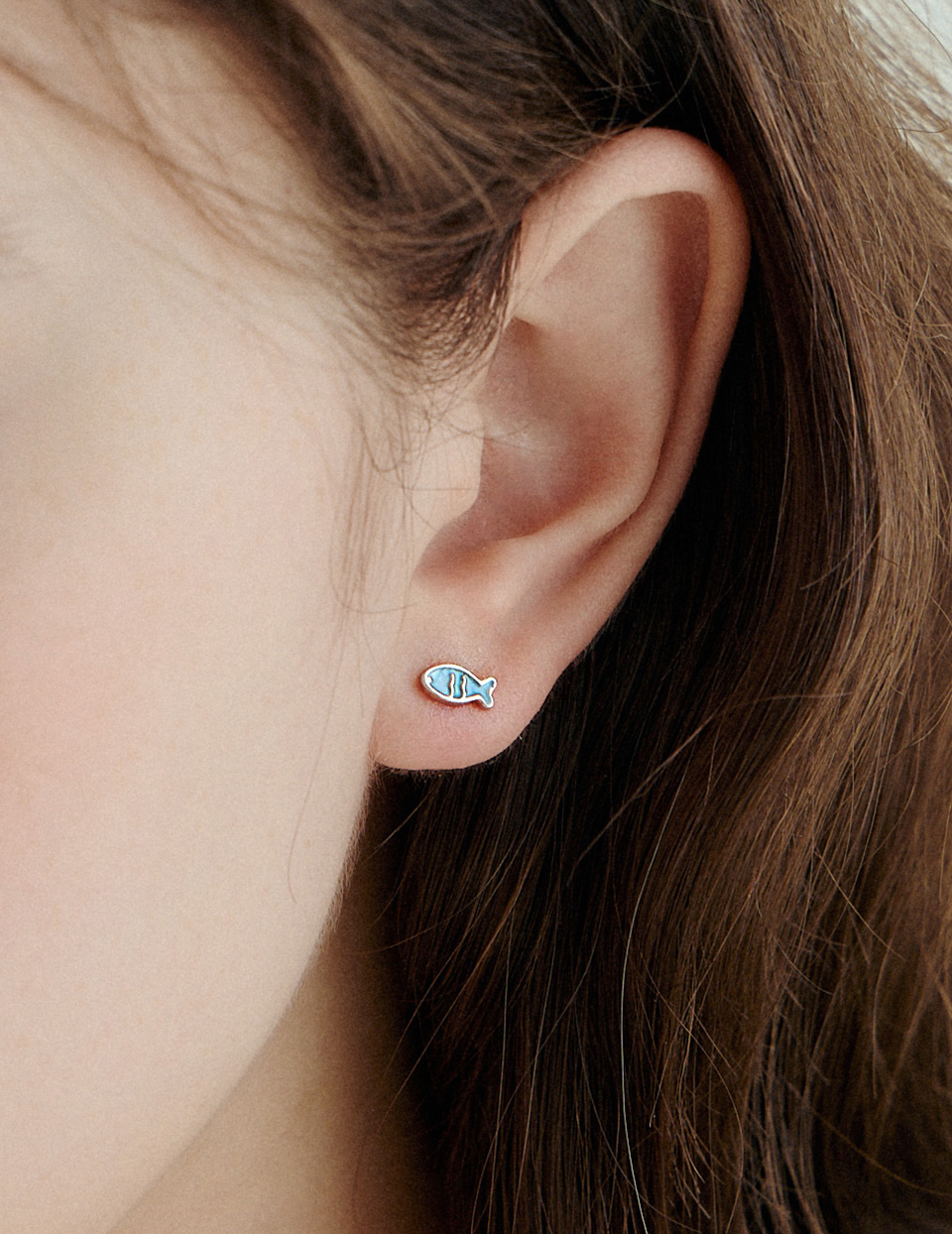 【925純銀】貓魚日常。針式耳環