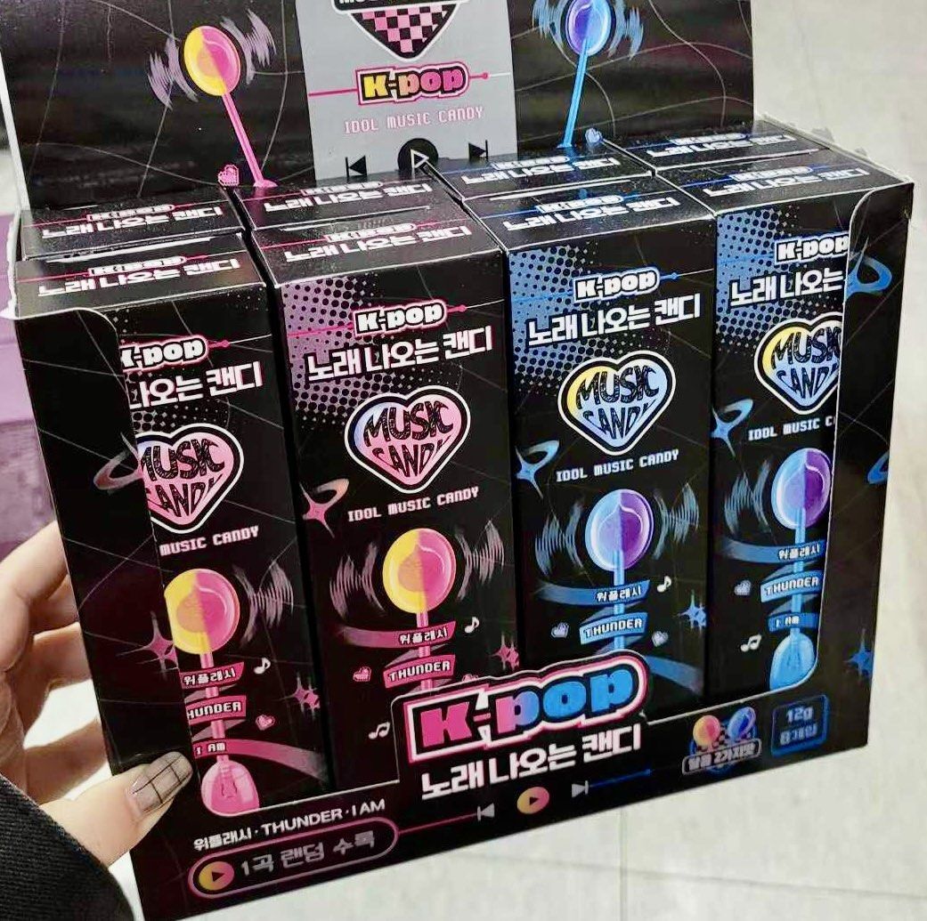 預 購 產 品 (一月中到貨)丨K-Pop Music Candy 韓國偶像音樂骨傳導棒棒糖盲盒
