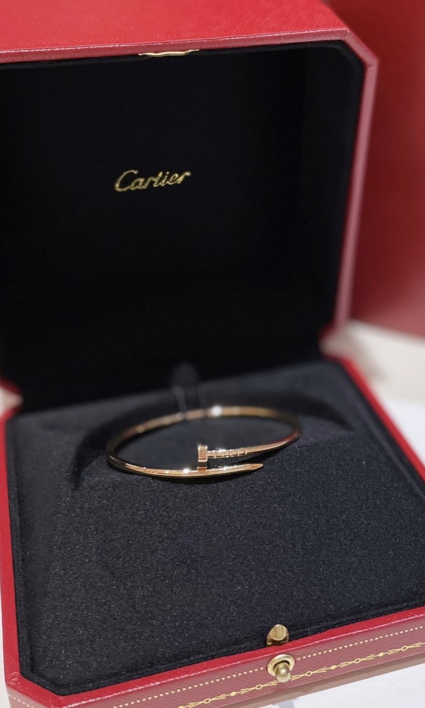 Cartier Juste un Clou系列 玫瑰金手鐲