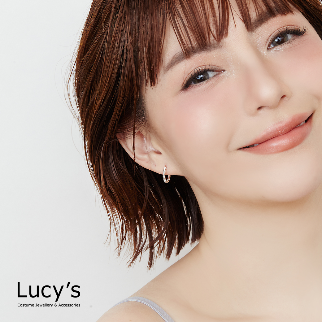 925純銀 螺紋圈 易扣耳環 (120057)