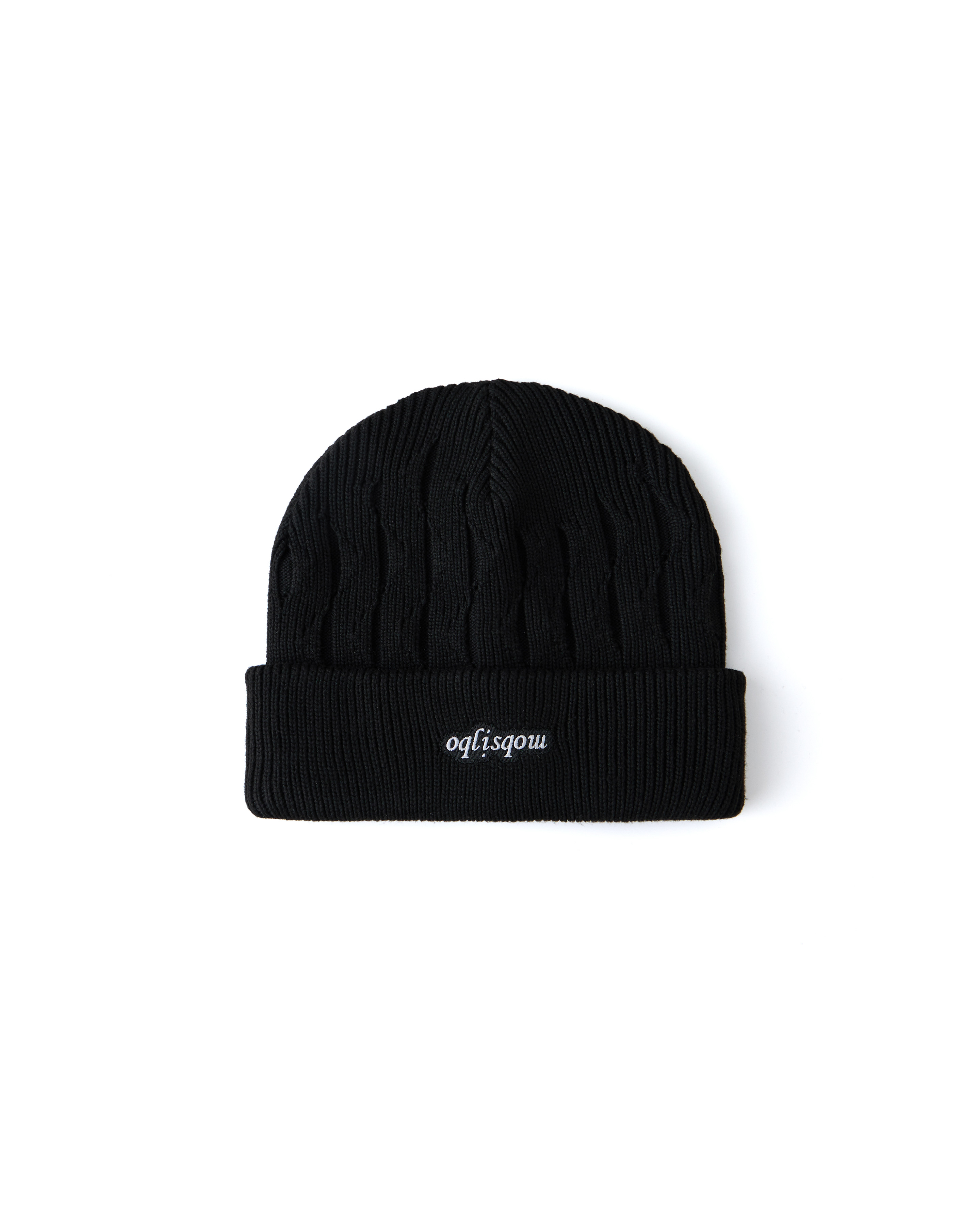 WISDOM x oqLiq BEANIE 紋理毛帽