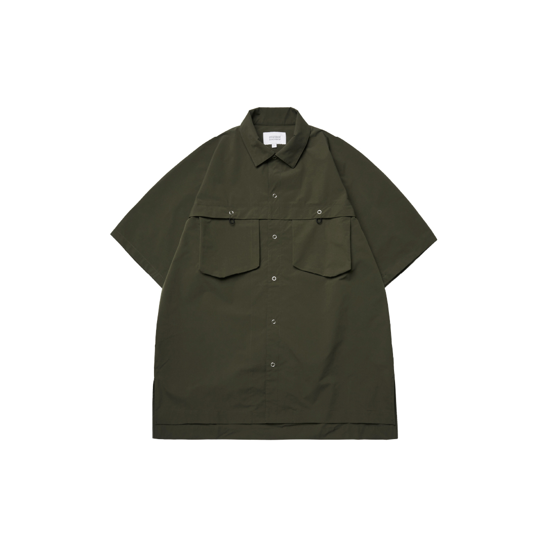 SIMPLE DESIGN - Cross Pocket Shirt - Olive