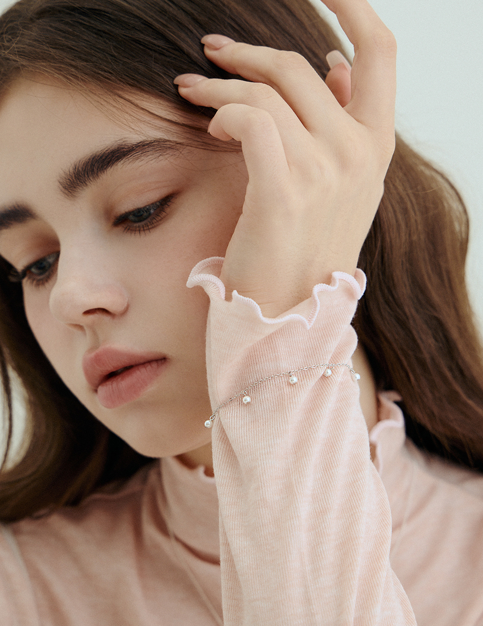 【925純銀】微光珍珠手鍊