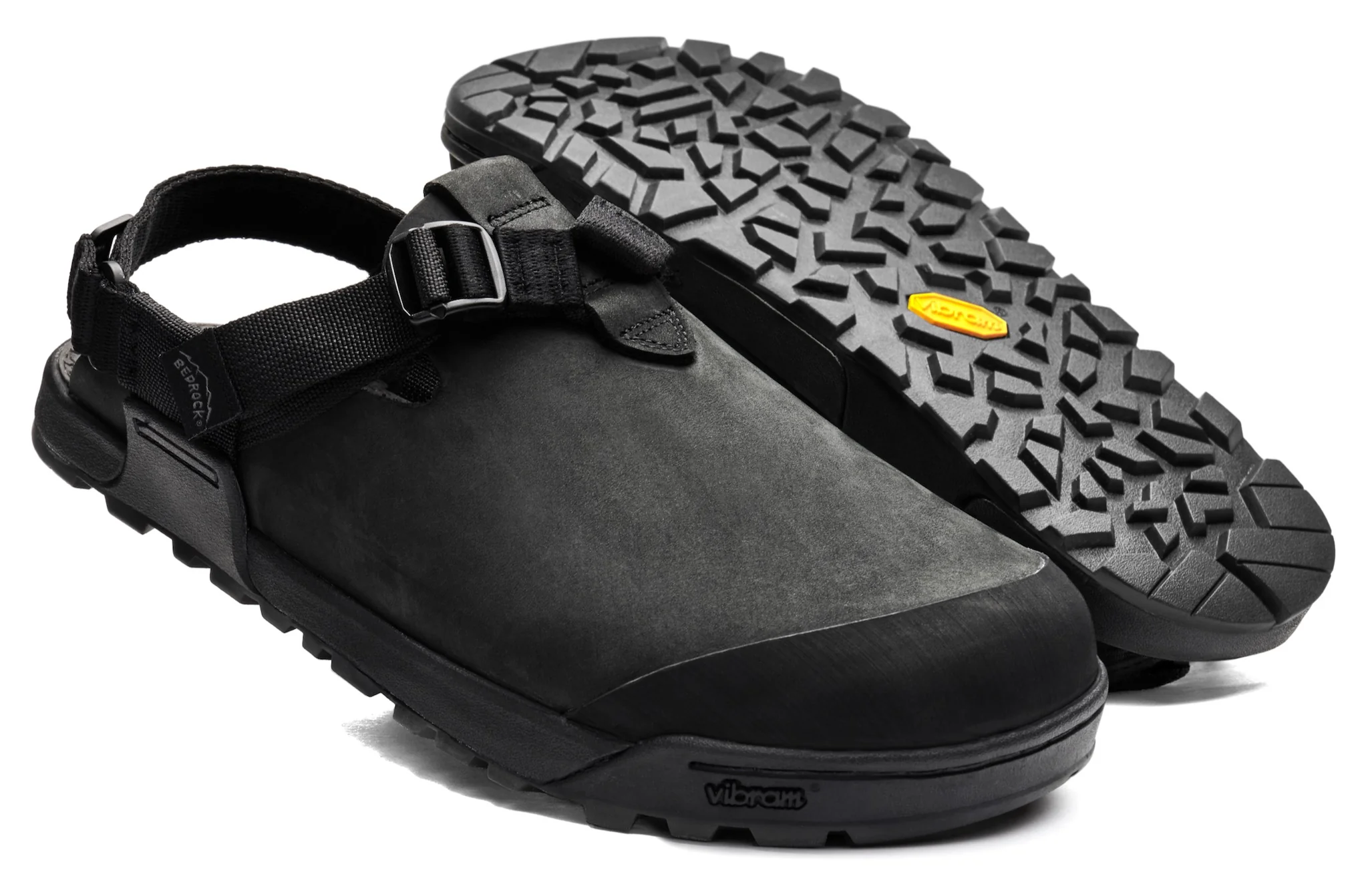 MOUNTAIN CLOG NUBUCK LEATHER - OBSIDIAN DARK GREY
