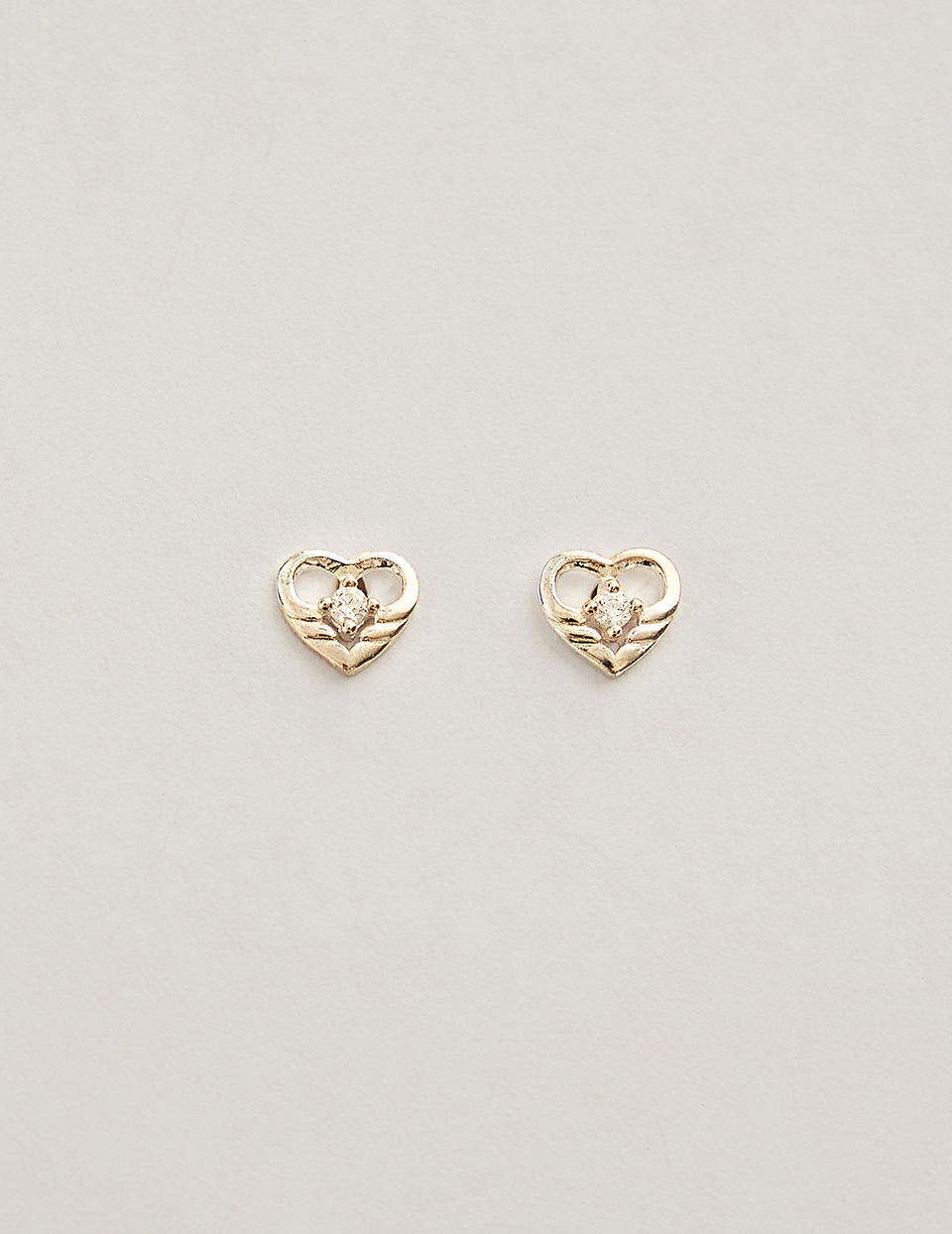 【925純銀】心動小鑽。針式耳環(銀)