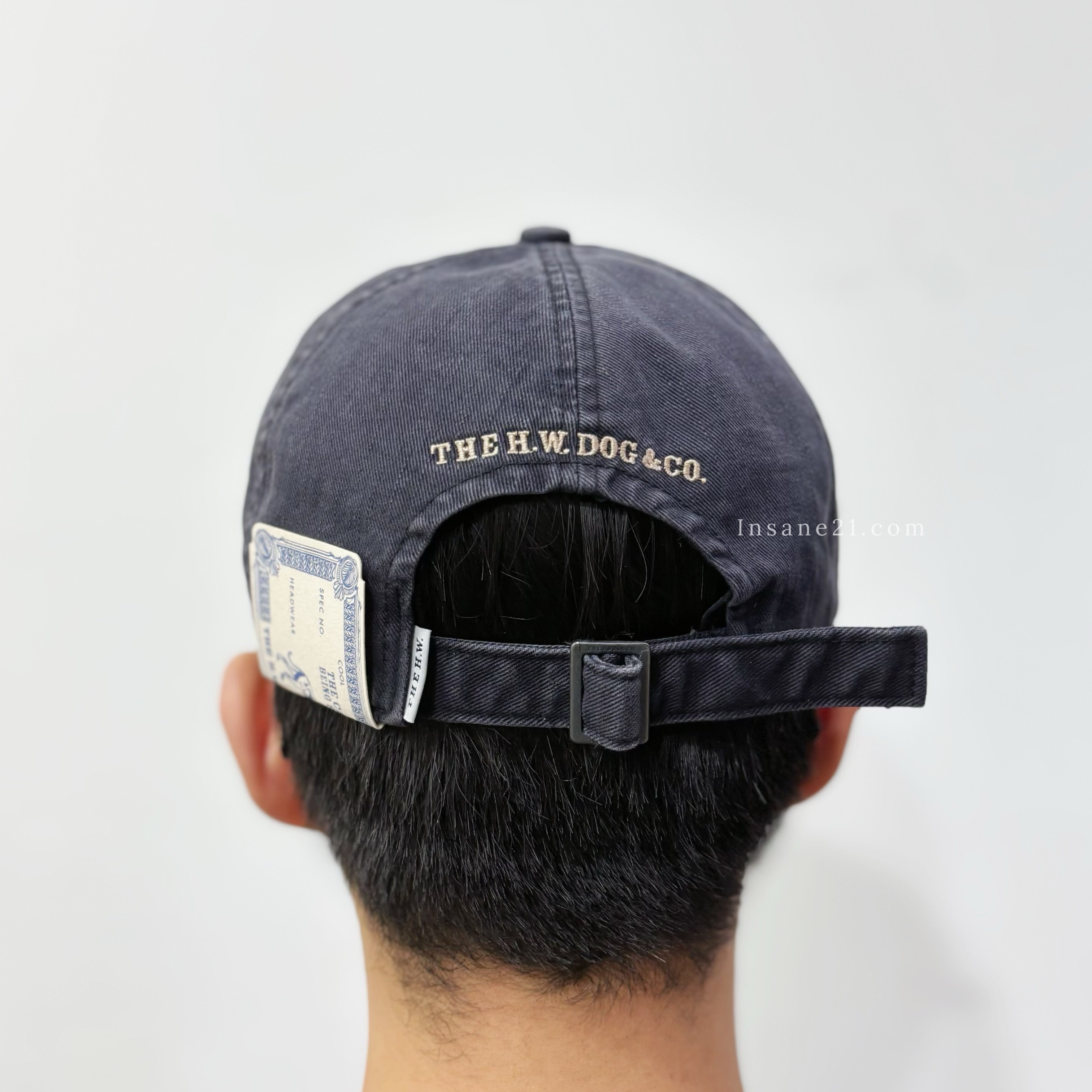 THE H.W.DOG&CO. 水洗黑 牛仔布 老帽 帽子 可調節 / 現貨