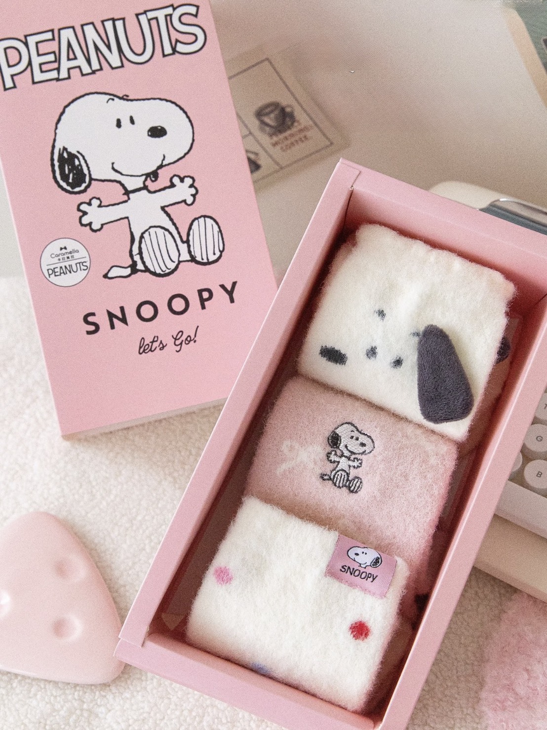 史努比聯名 中筒加厚 保暖襪 3雙組合 多款