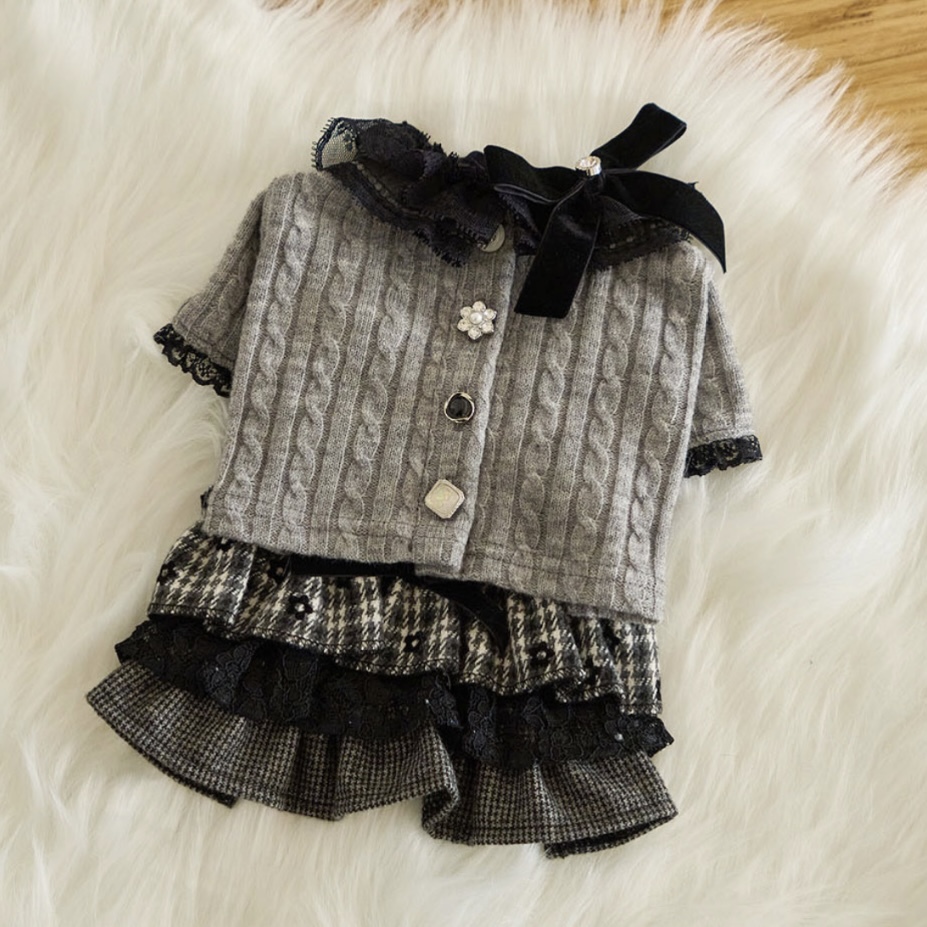 布蘭雪針織開襟衫（霧灰）-It’s sunny outside