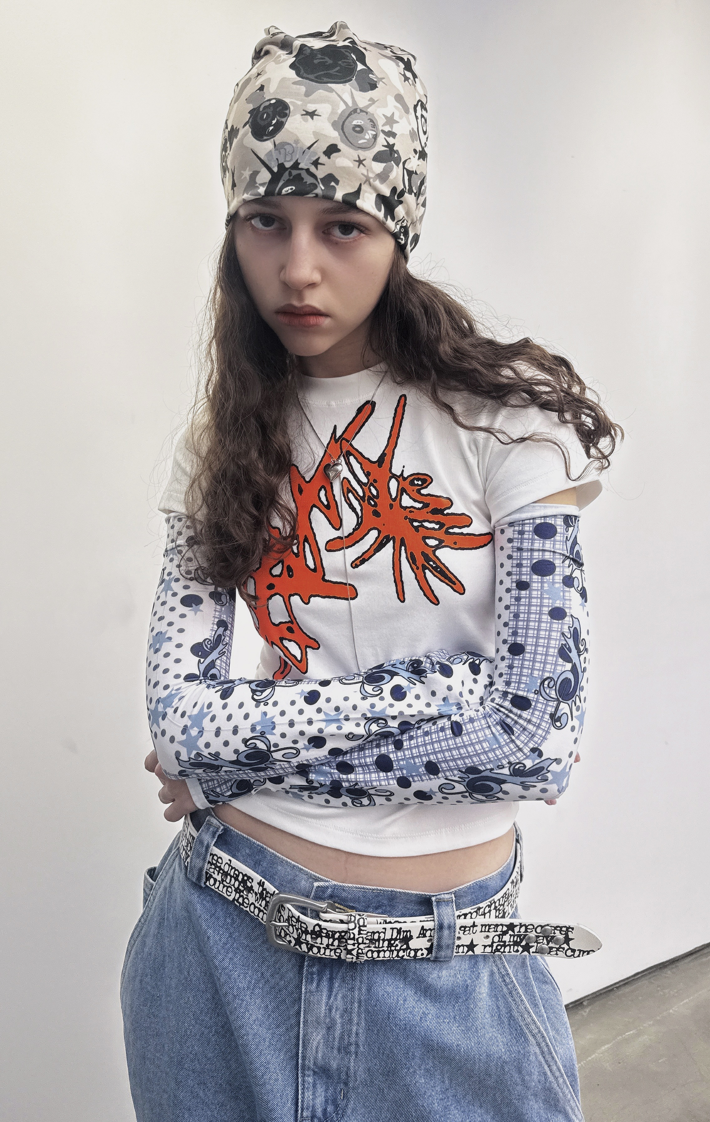 LUSIVE｜迷彩卡通頭像印花冷帽 (迷彩)