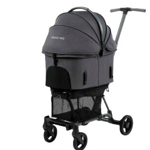日本AirBuggy Wiz X 高級輕量寵物手推車 8kg -暗灰色 Dim Grey