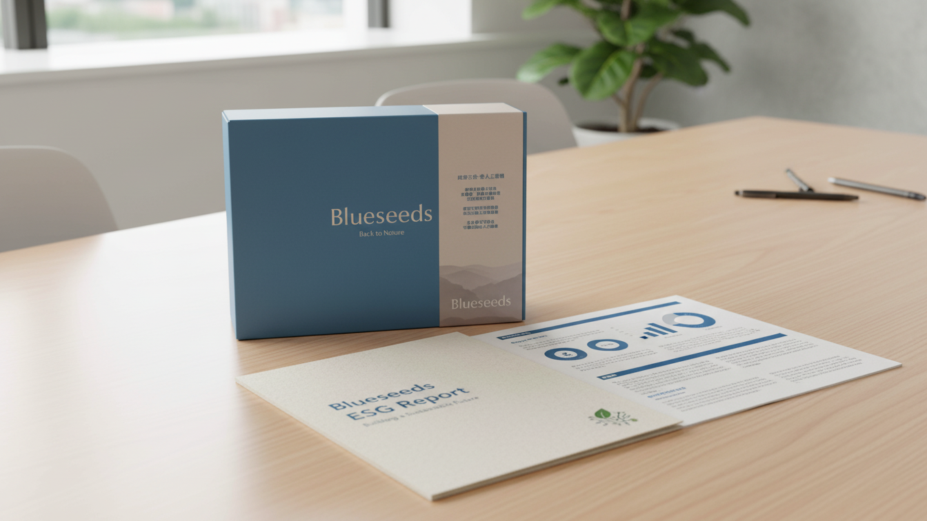 企業禮盒與ESG報告情境照