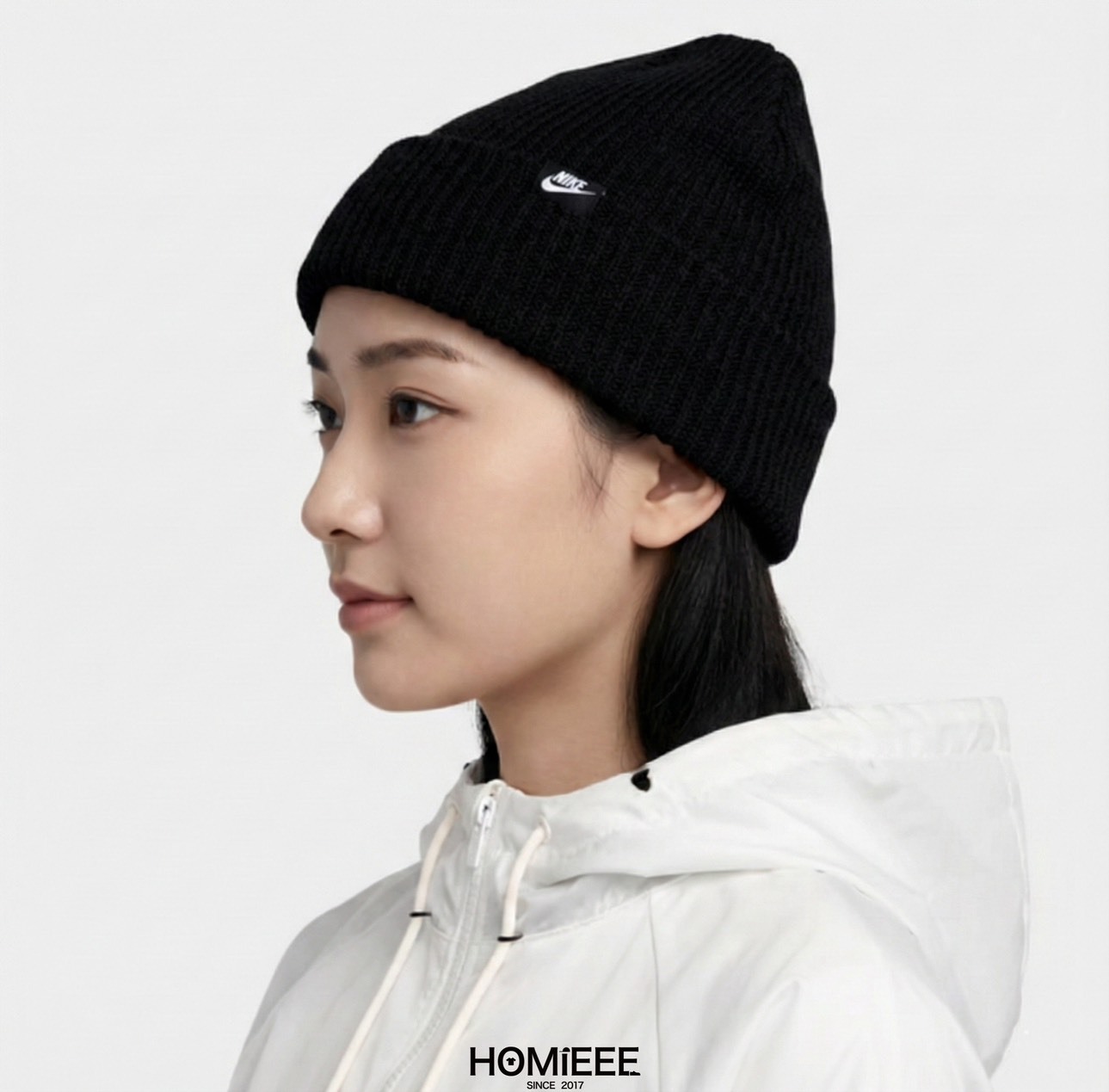 Nike Peak Futura Beanie 毛帽 經典 勾勾 黑色 男女 [HF0326-010]