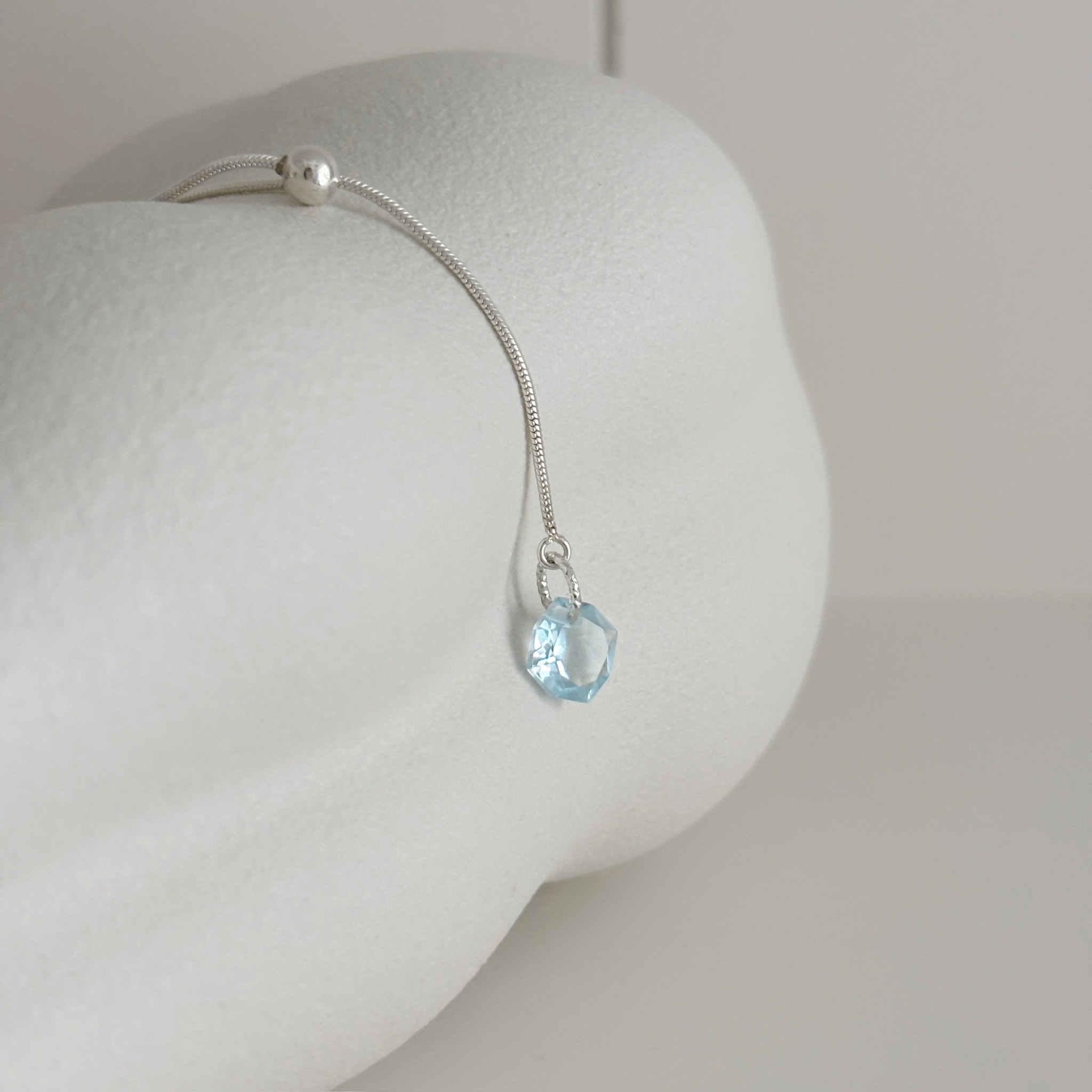 托帕小礦石可調式長項鍊