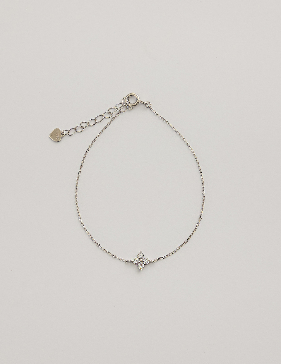 【925純銀】輕奢鑽花手鍊