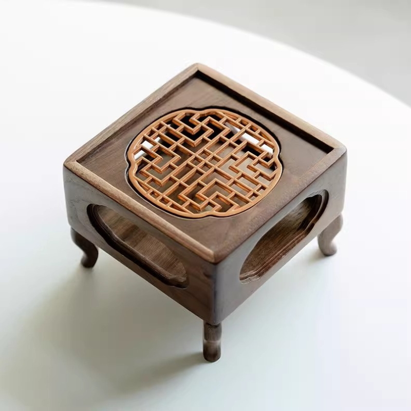 胡桃木窗花溫茶爐