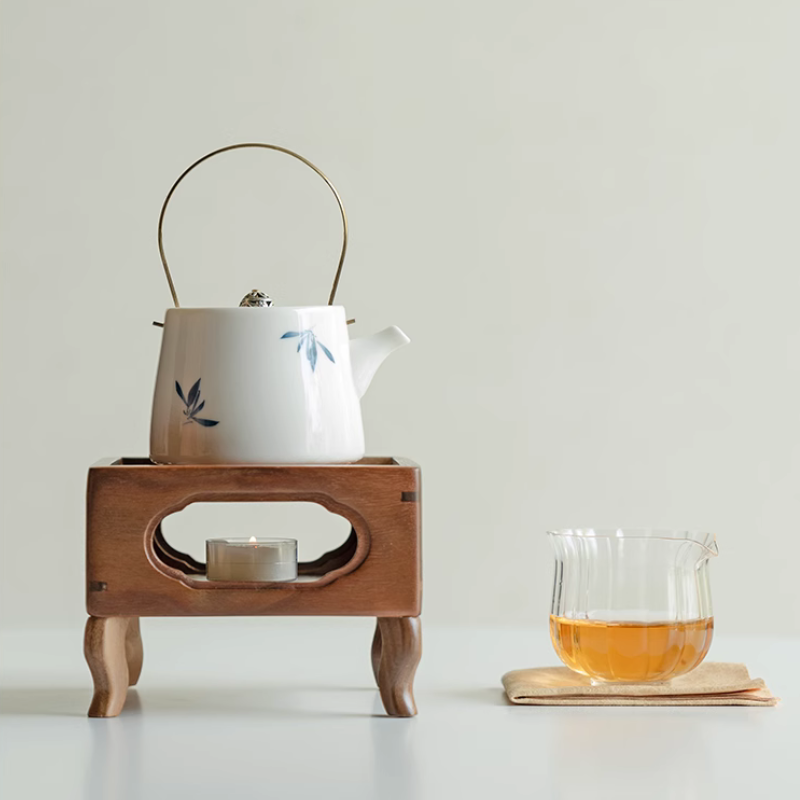 胡桃木窗花溫茶爐