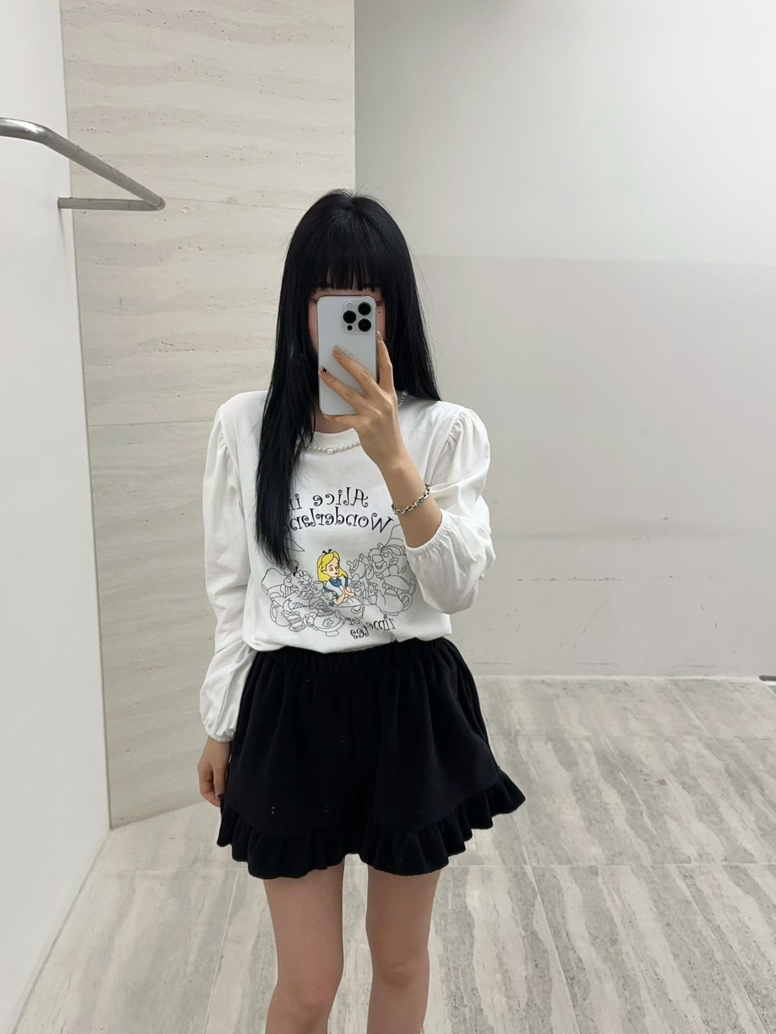 愛麗絲珍珠領t