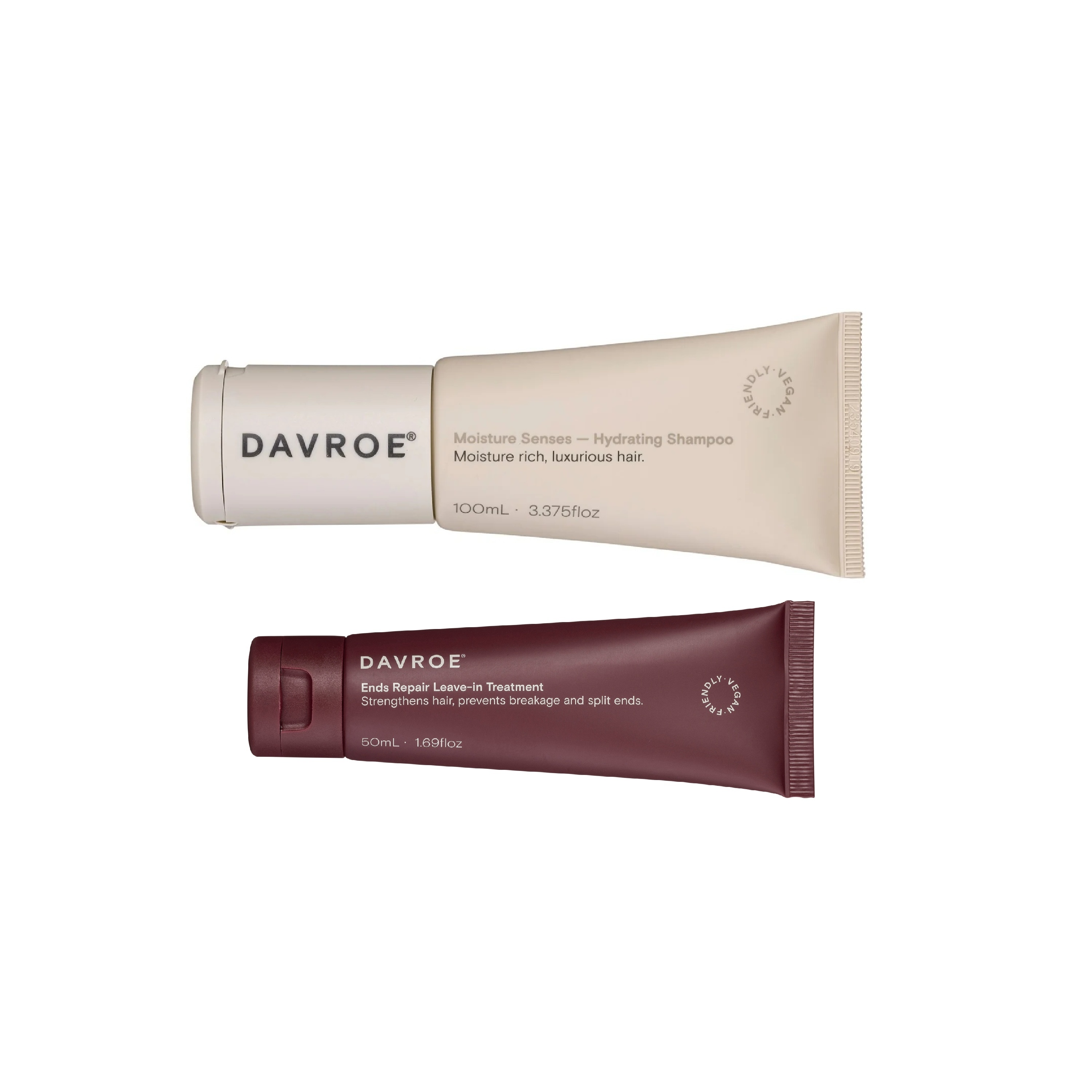 DAVROE 旅行組｜洗髮露100ML + 藜麥蛋白分岔修護精華50ML