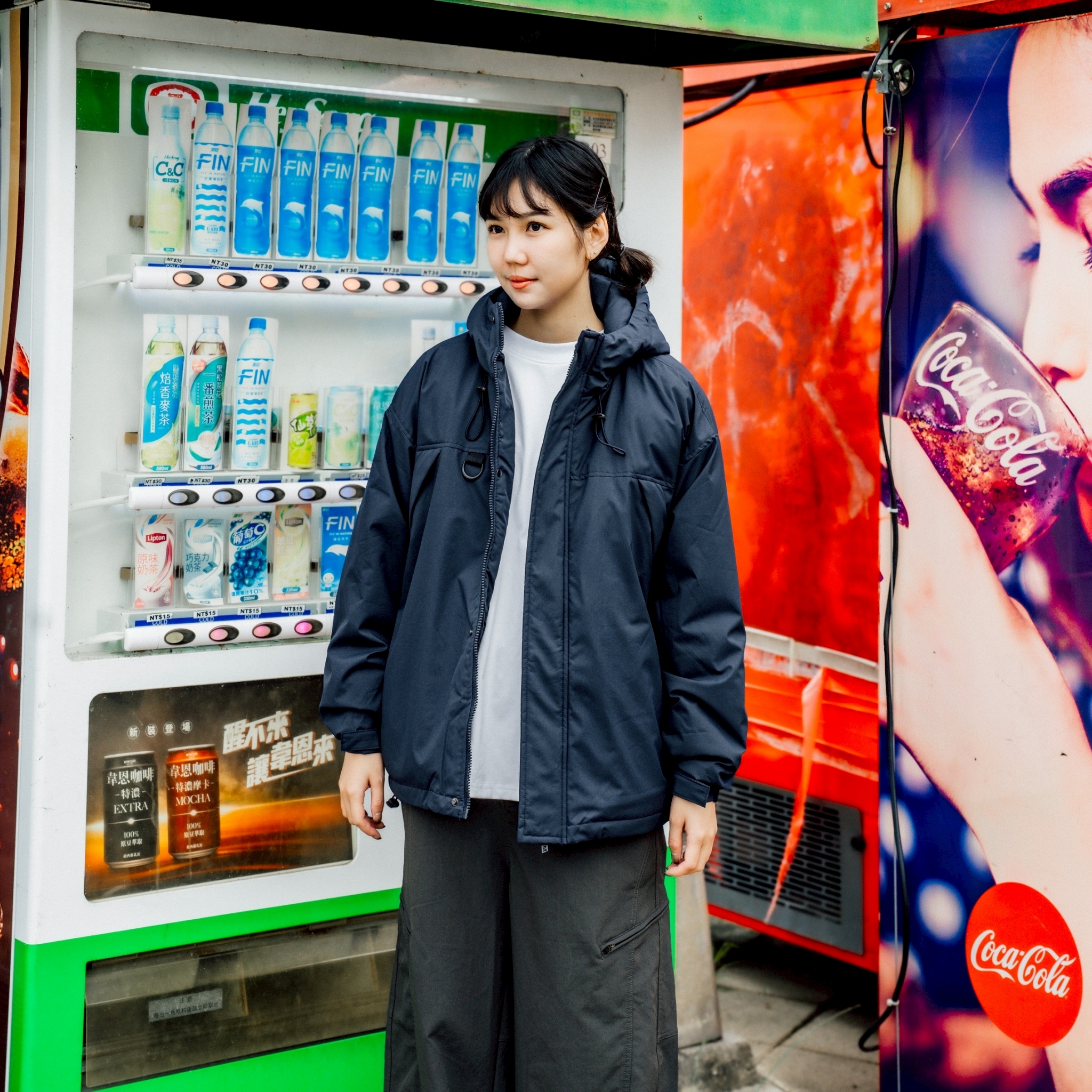 SBG 防潑水拉鍊口袋鋪棉連帽外套 V0011