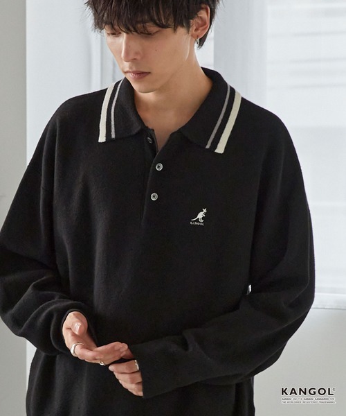 日本 Kangol L/S Knit Polo [kn1001]