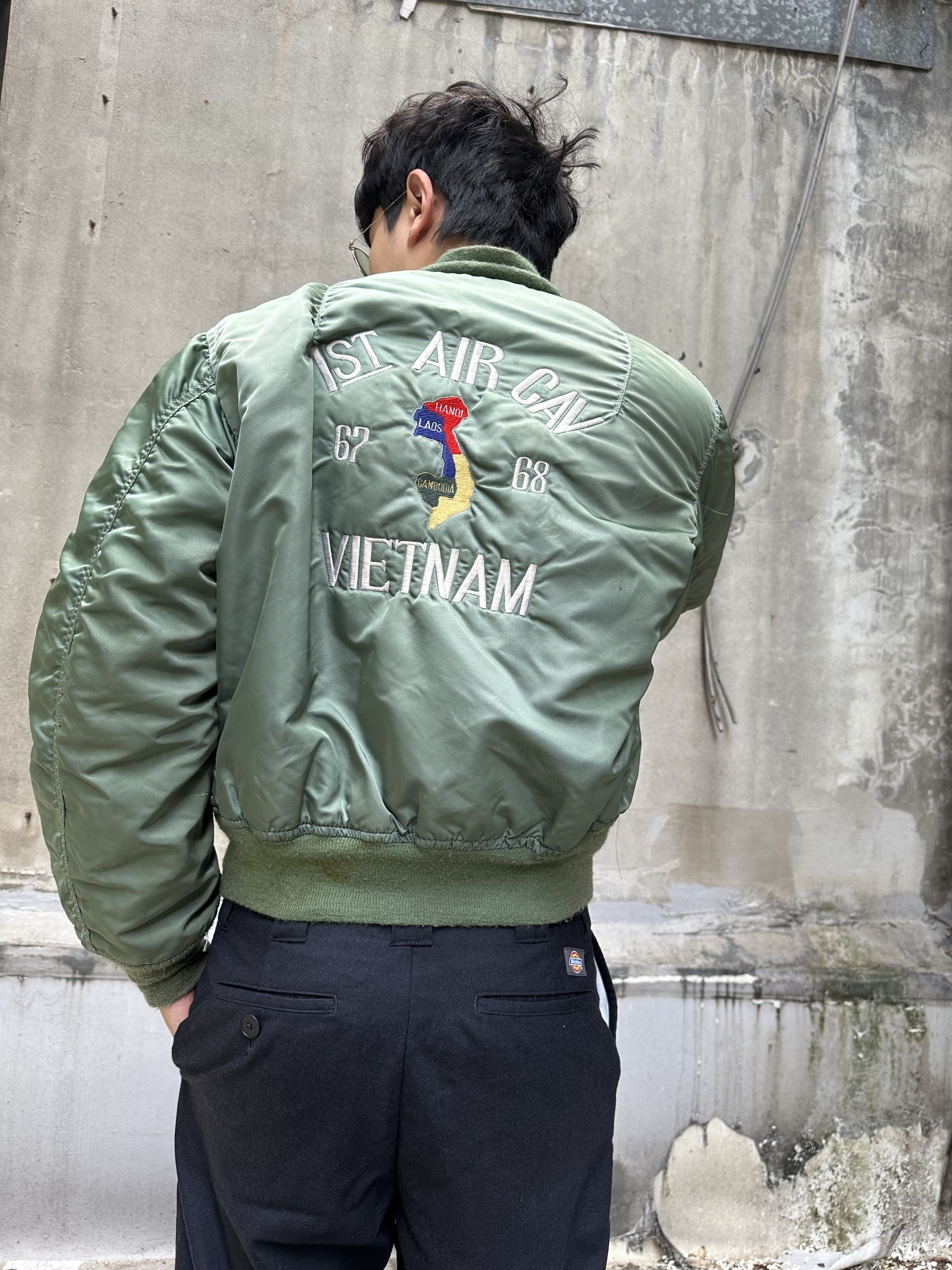 80’s ALPHA MA-1 Jacket (Made In USA) *Custom Embroidery