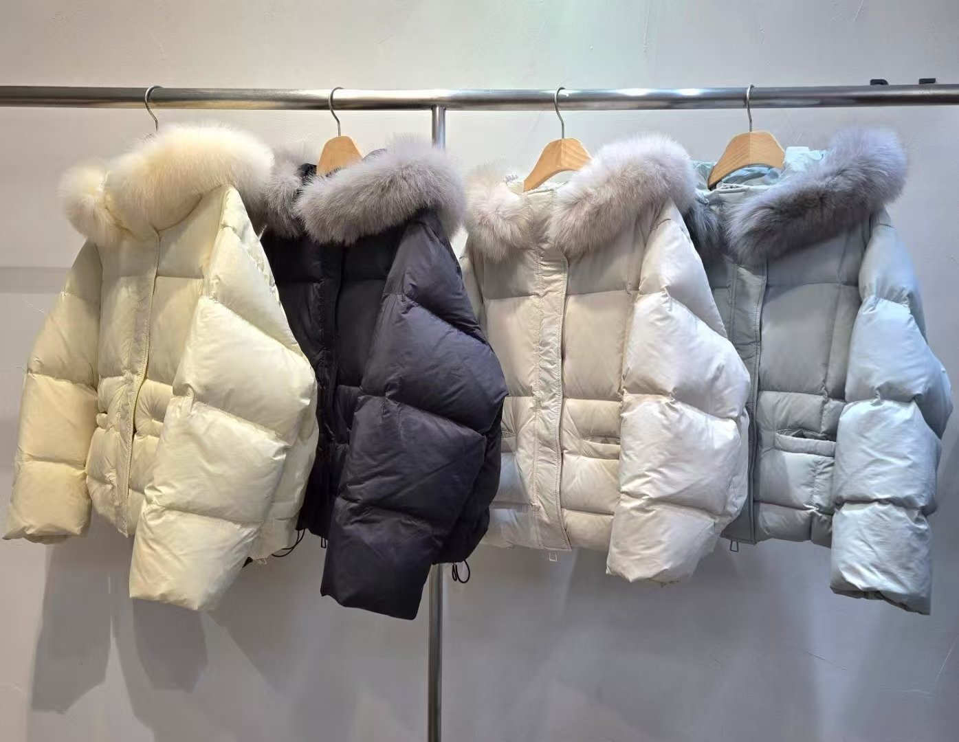 HP5408 毛毛領鴨絨短外套