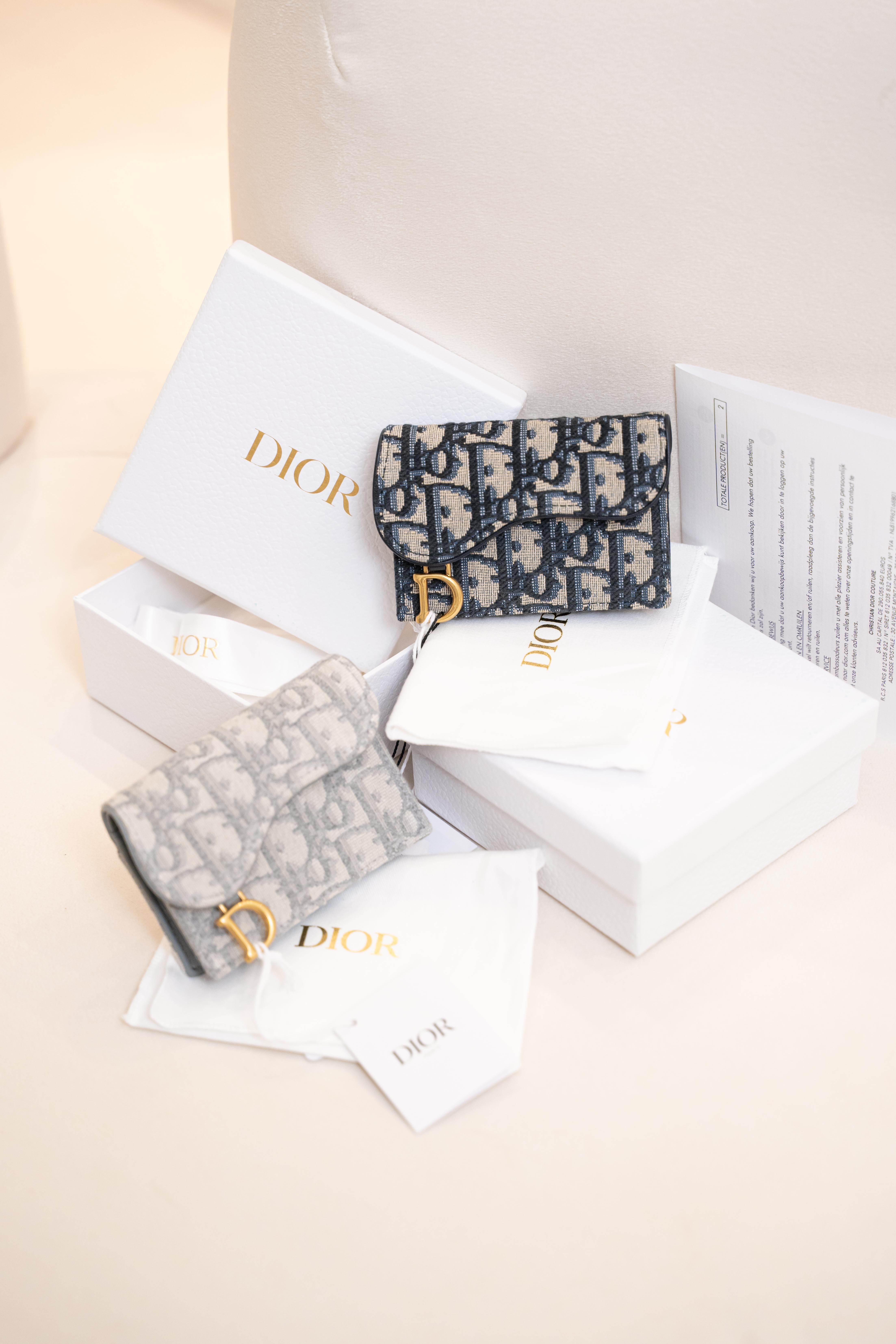 【2色入】Dior Saddle系列 Bloom Oblique卡套