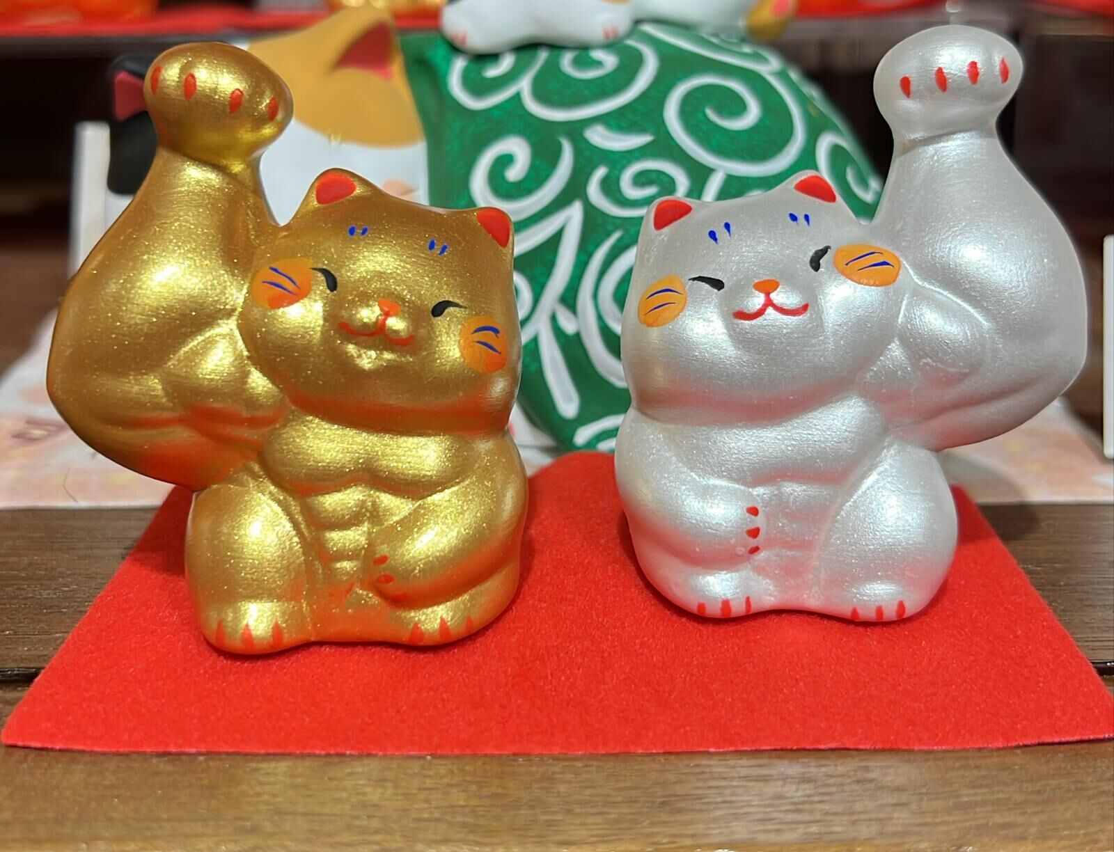 【直播】LL010652 巨臂招財貓‖金銀套組(型號：18-303)