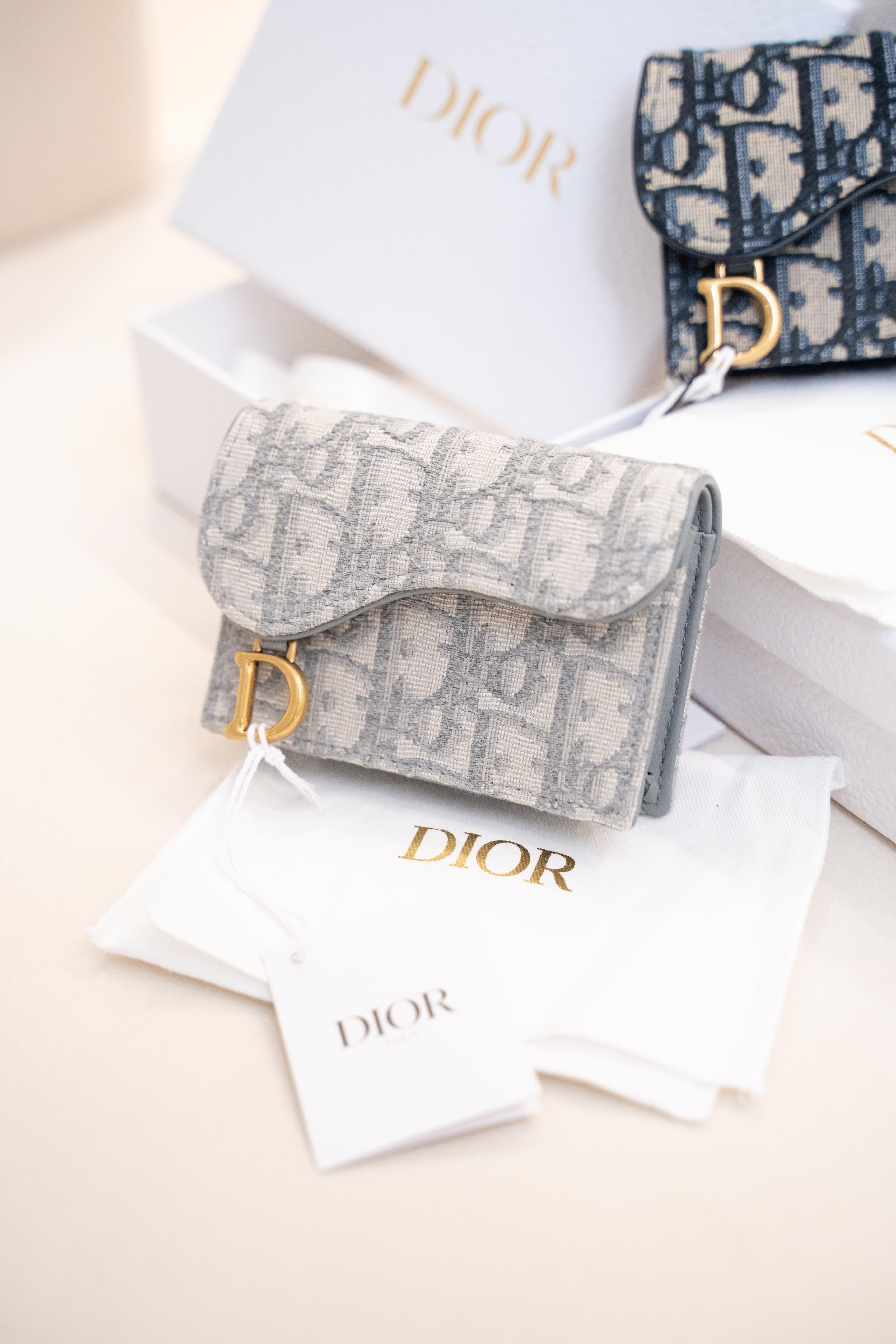 【2色入】Dior Saddle系列 Bloom Oblique卡套