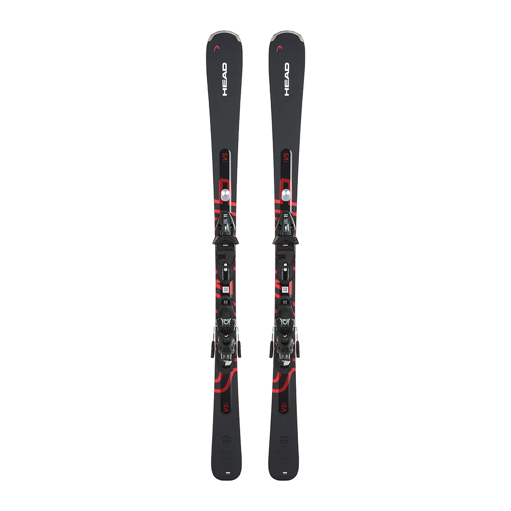 Shape e.V5 + PR 11 GW 2026 雙板滑雪板含固定器(黑/紅) HEAD 德國