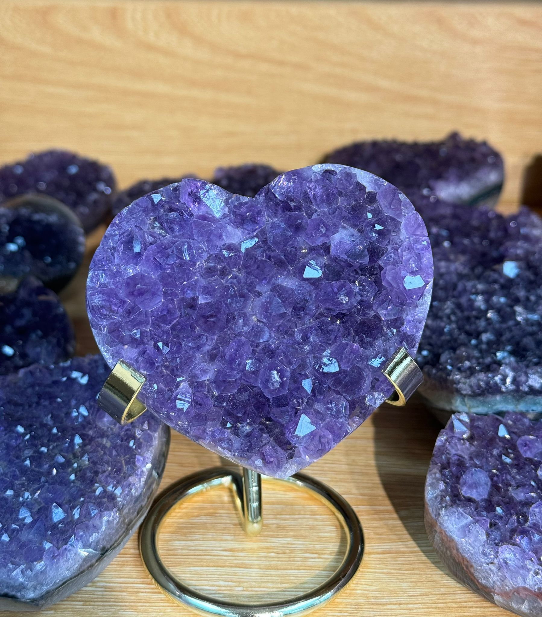 【直播】LL0106450 頂級烏拉圭紫晶心心 (150克至400克)