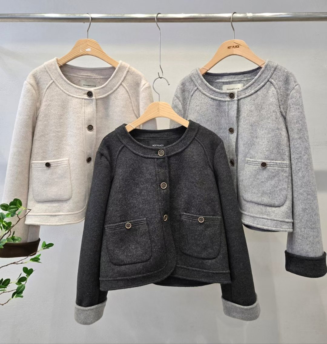 HP5420 法式粗縫邊外套