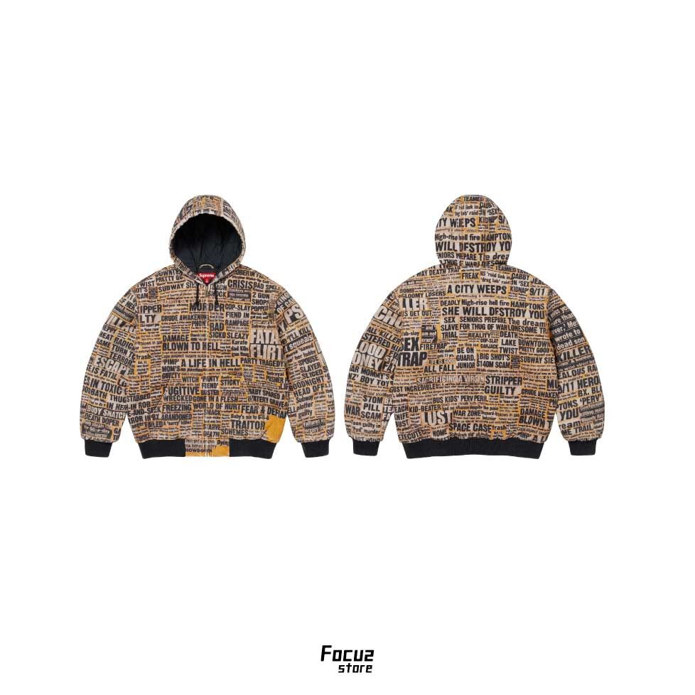 【Focus Store】預購 Supreme FW25 Week17 Dash Snow Hooded Work Jacket 滿版印花連帽外套