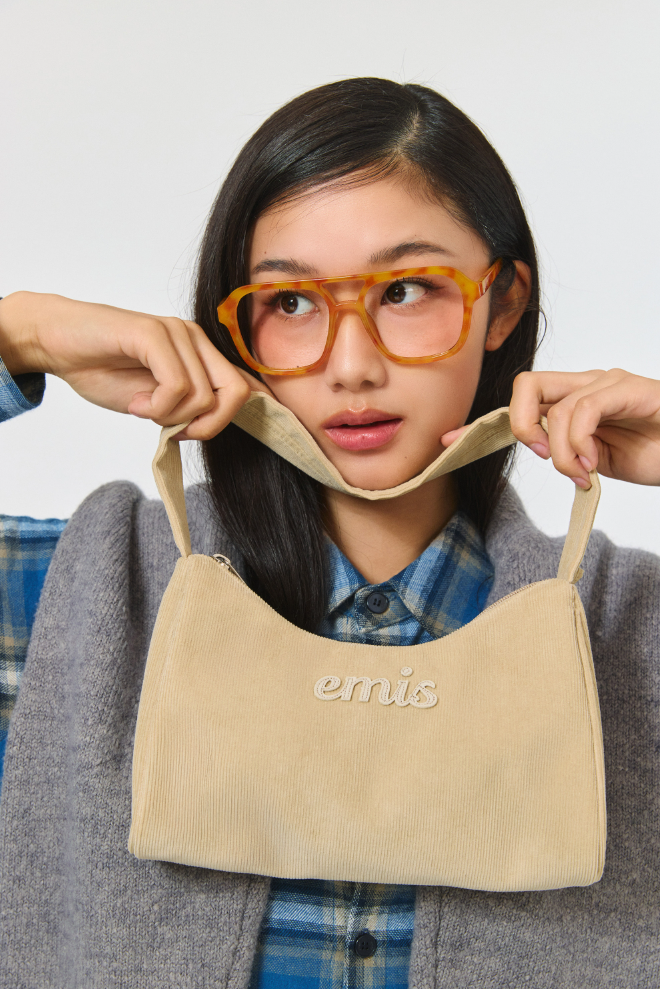 【直播】EMIS LL0106201 CORDUROY APPLIQUE 單肩包