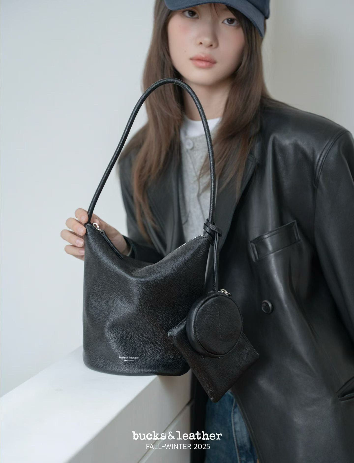 A1BU03韓國BU簡約水桶包迷你號