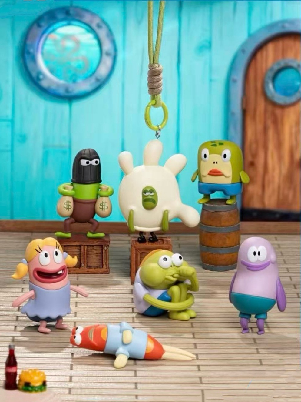 【預購】海綿寶寶 比奇堡 小魚民系列 吊飾 盲盒