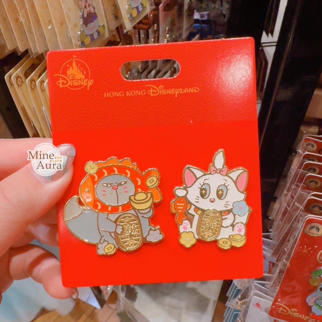 2026 新春限定 路西法 魯斯佛 Lucife 壞貓咪 瑪莉貓 Marie 造型 徽章 PIN 貓兒歷險記 The Aristocats -香港迪士尼樂園