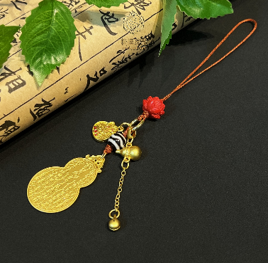 0105LH0155-龍虎山DM-虎牙太歲葫蘆掛件（A155）