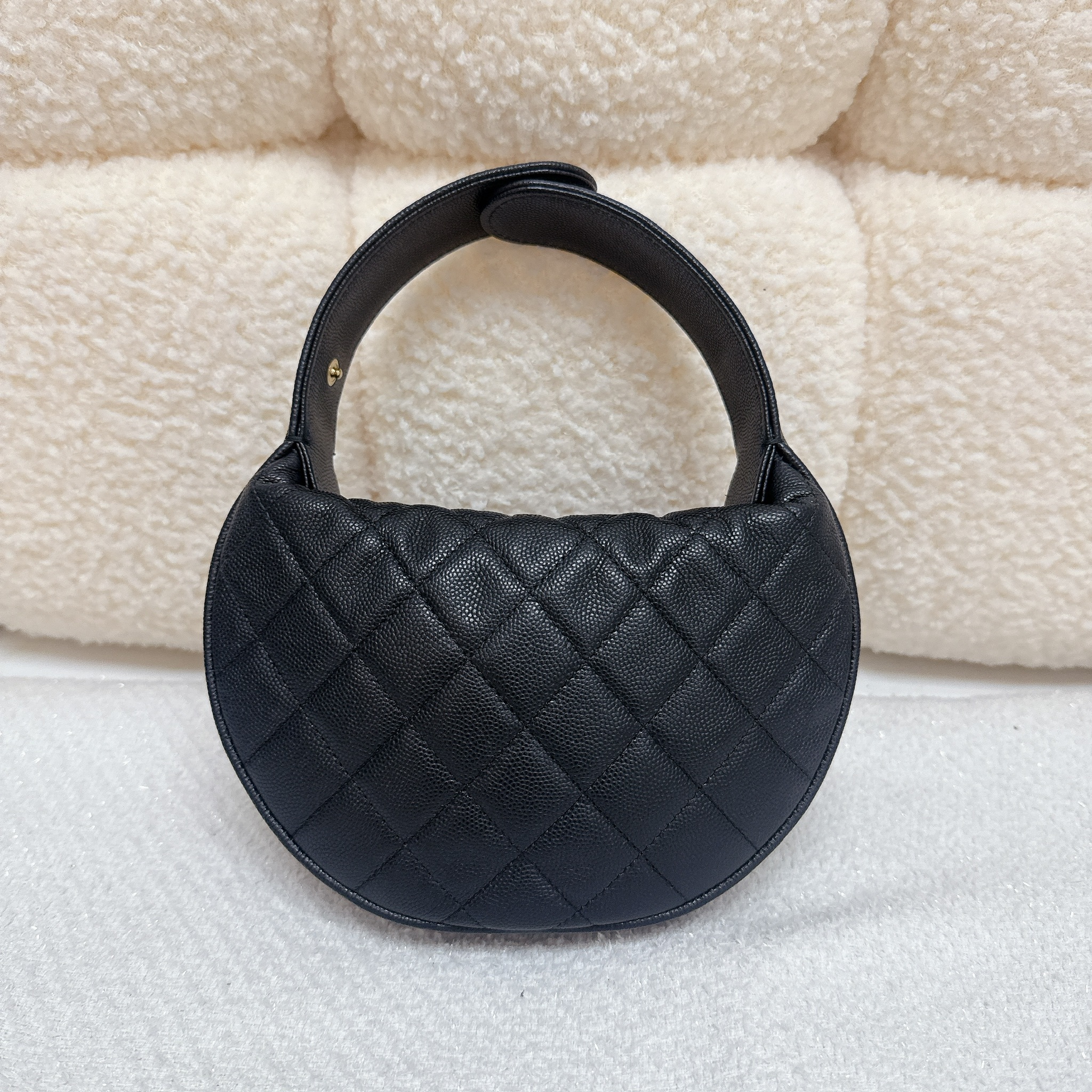 Chanel Bow Pouch - Black / Ghw