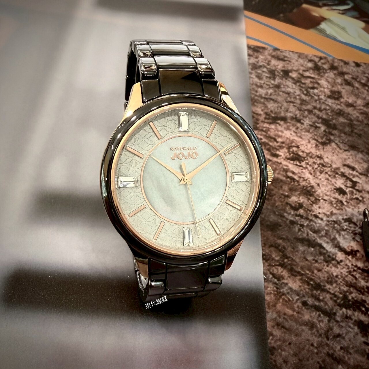 【NATURALLY JOJO】中性陶瓷錶JO96970-85F 36mm 現代鐘錶