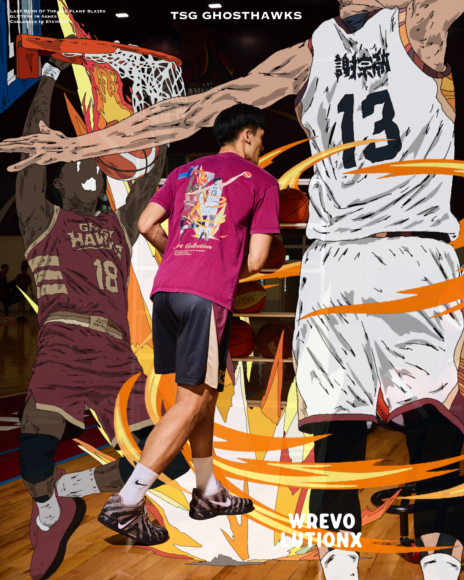 台鋼獵鷹水洗T Beast in the paint｜水洗紅