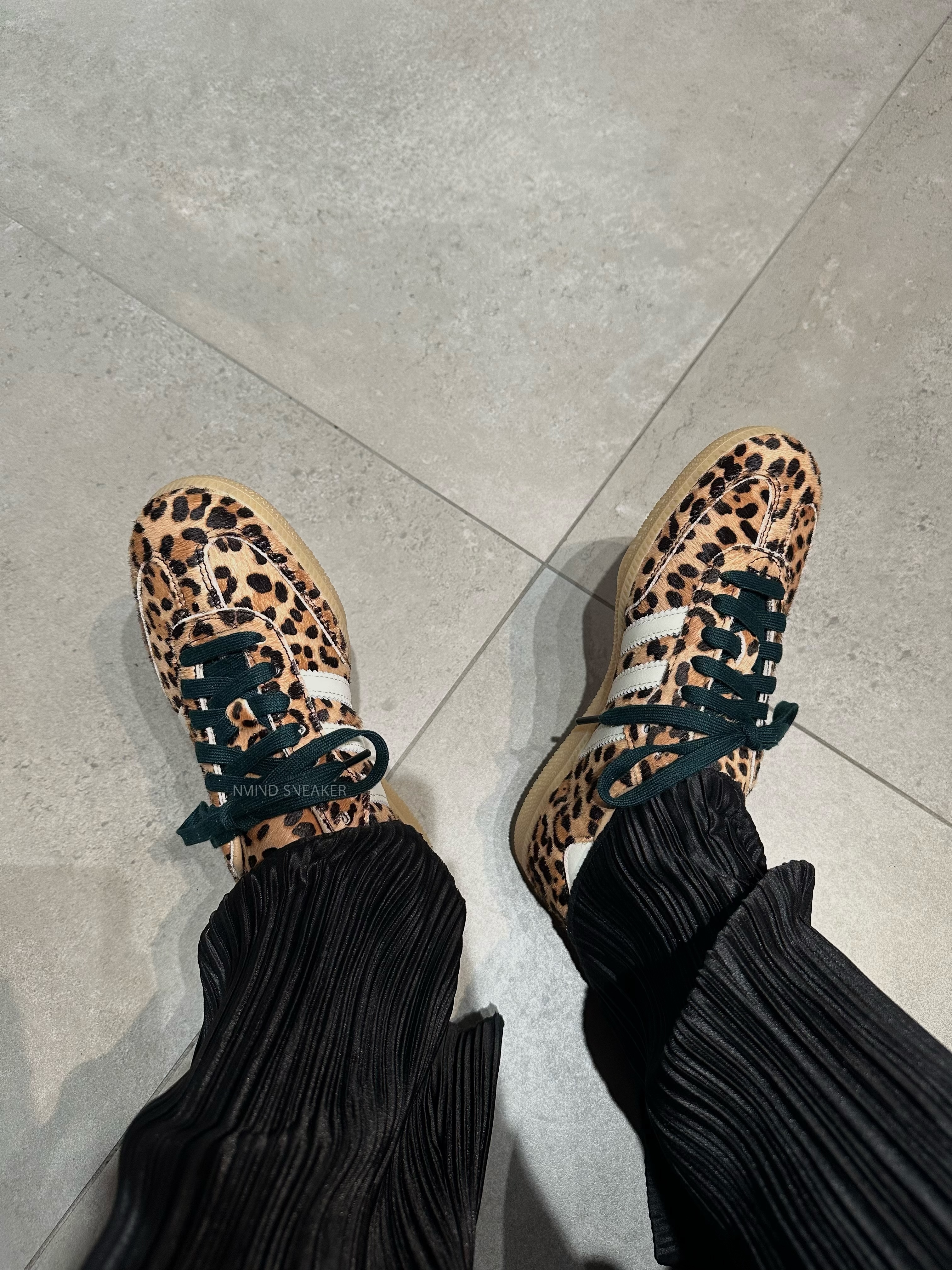 ADIDAS ORIGINALS Samba OG Leopard Magic Beige 豹紋 女鞋