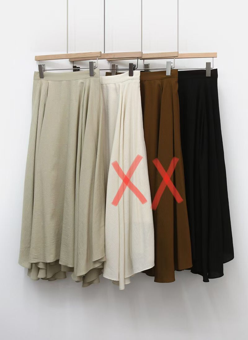 GI5304 知性後橡筋不規則半裙 *特價* (優惠碼同充值購物金不適用)