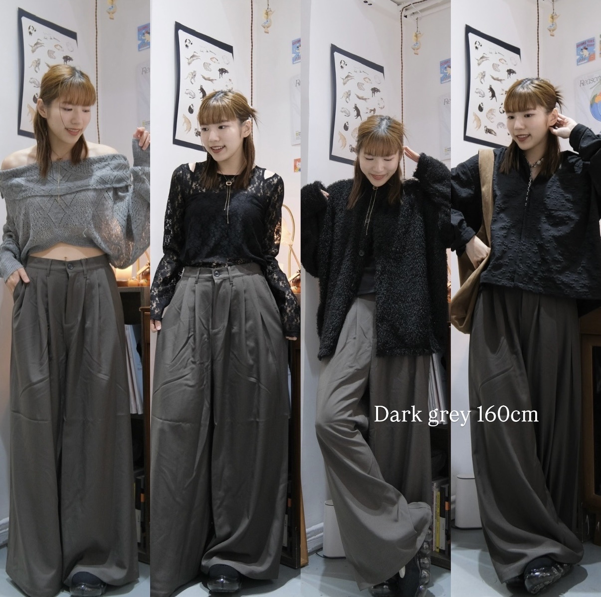 勁寬鬆薄款西褲